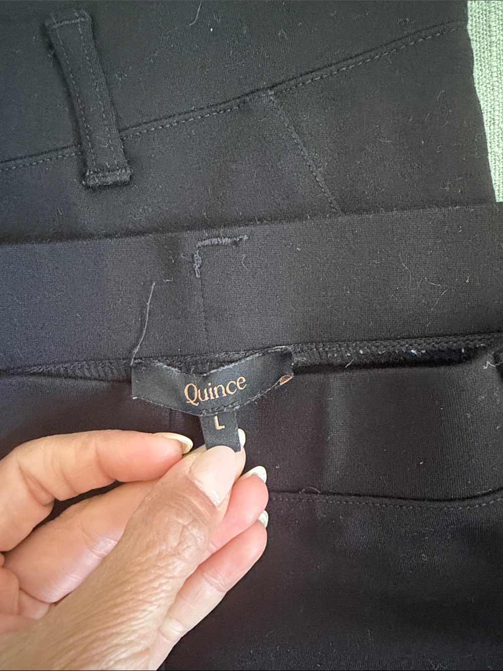 2 Quince Black Women's Dress Pants - 2 Pairs of Tailored Trousers - Picture 2 of 3